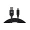 Кабель REAL-EL Premium Fabric USB - micro USB (M/M), 2 м, Black (EL123500048)