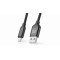 Кабель REAL-EL Premium Fabric USB - micro USB (M/M), 2 м, Black (EL123500048)