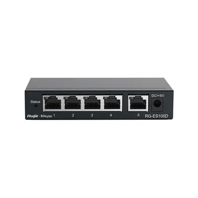 Комутатор Ruijie Reyee RG-ES105D Комутатор Ruijie Reyee RG-ES105D