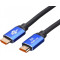 Кабель ATcom HDMI - HDMI V 2.1 (M/M), Real 8K 48Gbps, 5 м, чорний/синій (88855)