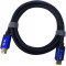 Кабель ATcom HDMI - HDMI V 2.1 (M/M), Real 8K 48Gbps, 5 м, чорний/синій (88855)