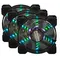 Набір Frime RGB-вентиляторів + Fun hub + ДУ Frime Iris Flicker KIT (IRISFLICKERKIT)