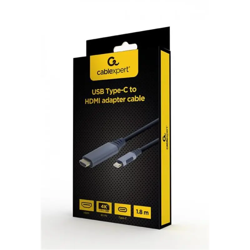 Кабель Cablexpert HDMI - USB Type-C (M/M), 1.8 м, Black (CC-USB3C-HDMI-01-6) Кабель Cablexpert HDMI - USB Type-C (M/M), 1.8 м, Black (CC-USB3C-HDMI-01-6)