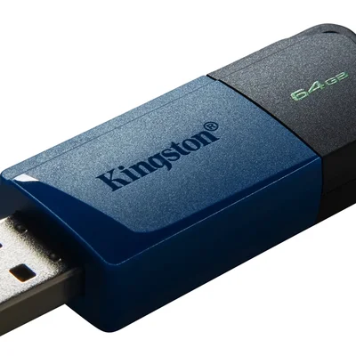 Флеш-накопичувач USB3.2 64GB Kingston DataTraveler Exodia M Black/Blue (DTXM/64GB)