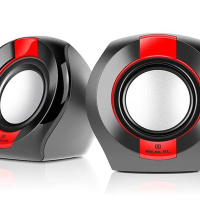 Акустична система REAL-EL S-50 Black/Red