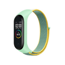 Ремінець BeCover Nylon Style для Xiaomi Mi Smart Band 7 Green-Yellow (707660)