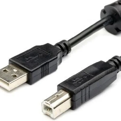Кабель Atcom USB - USB Type-B V 2.0 (M/M), 1.5 м, ферит, чорний (5474)