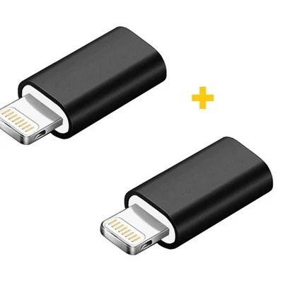 Адаптер XoKo AC-005 micro USB - Lightning (F/M), 2шт., Black (XK-AC005-BK2)