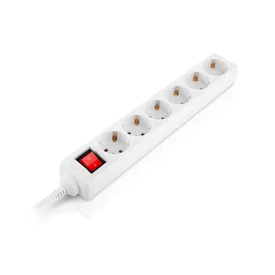 Фільтр живлення REAL-EL RS-6 Protect M 3м White (EL122300033)