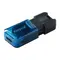 Флеш-накопичувач USB3.2 64GB Type-C Kingston DataTraveler 80 M Blue/Black (DT80M/64GB)