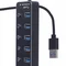 Концентратор USB 3.0 Gembird 7хUSB3.0, з вимикачами, пластик/метал, Black (UHB-U3P7P-01)