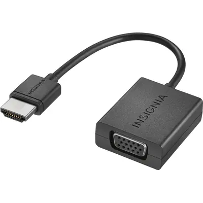 Адаптер Insignia HDMI - VGA (M/F), 0.15 м, Black (NS-PG95503) Адаптер Insignia HDMI - VGA (M/F), 0.15 м, Black (NS-PG95503)