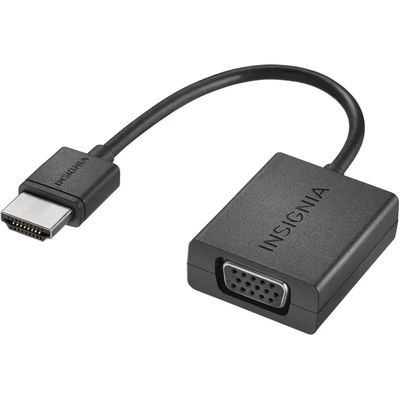 Адаптер Insignia HDMI - VGA (M/F), 0.15 м, Black (NS-PG95503) Адаптер Insignia HDMI - VGA (M/F), 0.15 м, Black (NS-PG95503)