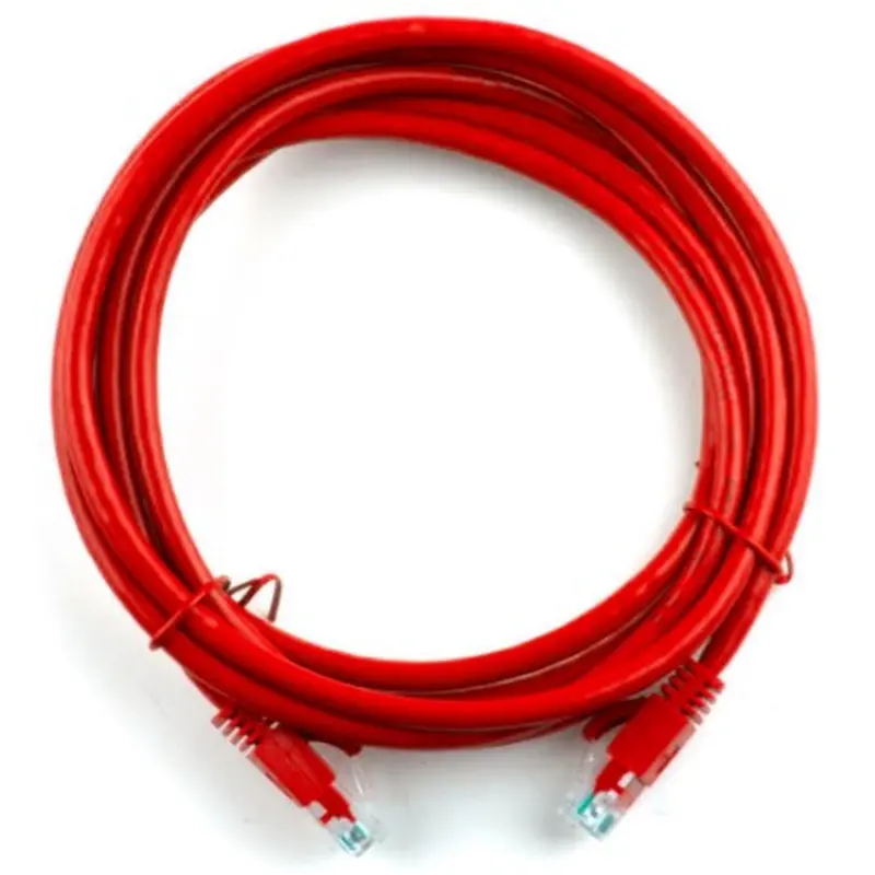 Патч-корд литий Ritar PCR-CU/2Rd/04276 UTP, RJ45, Cat.5e, 2m, червоний Патч-корд литий Ritar PCR-CU/2Rd/04276 UTP, RJ45, Cat.5e, 2m, червоний