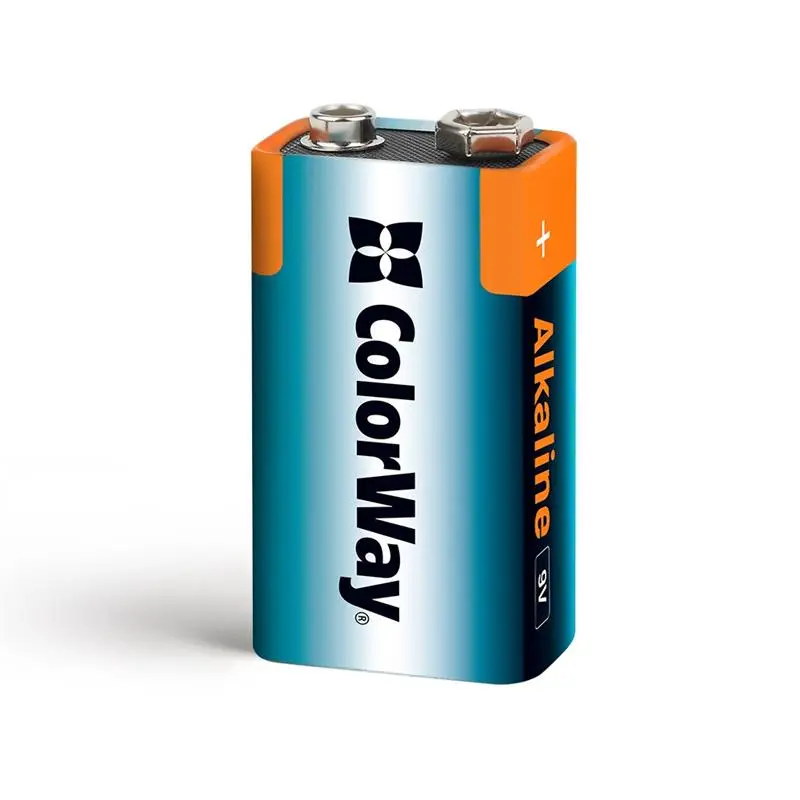 Батарейка ColorWay Alkaline Power Krona/6LR61 BL 1шт Батарейка ColorWay Alkaline Power Krona/6LR61 BL 1шт