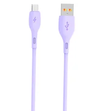 Кабель SkyDolphin S22V Soft Silicone USB - micro USB (M/M), 1 м, Violet (USB-000606)