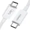 Кабель Ugreen US506 USB Type-C - USB Type-C (M/M), 0.8 м, White (40113) Кабель Ugreen US506 USB Type-C - USB Type-C (M/M), 0.8 м, White (40113)