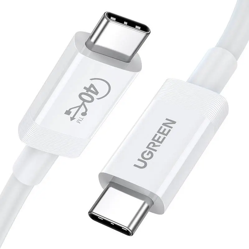 Кабель Ugreen US506 USB Type-C - USB Type-C (M/M), 0.8 м, White (40113) Кабель Ugreen US506 USB Type-C - USB Type-C (M/M), 0.8 м, White (40113)