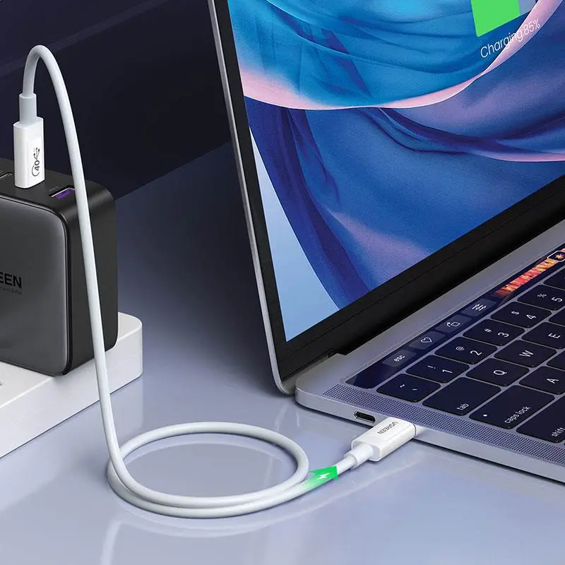 Кабель Ugreen US506 USB Type-C - USB Type-C (M/M), 0.8 м, White (40113) Кабель Ugreen US506 USB Type-C - USB Type-C (M/M), 0.8 м, White (40113)