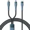 Кабель Proda PD-B73th USB Type C - USB Type-C + Lightning (M/M), 5 А, 1.3 м, Black (PD-B73th-BK)