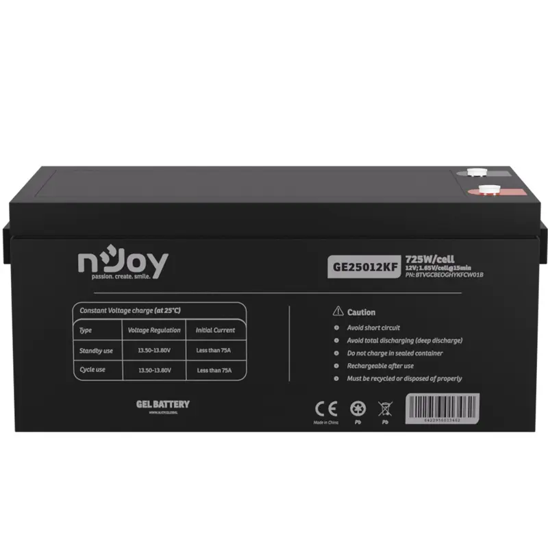 Акумуляторна батарея Njoy GE25012KF 12V 250AH (BTVGCBEOGHYKFCW01B) GEL Акумуляторна батарея Njoy GE25012KF 12V 250AH (BTVGCBEOGHYKFCW01B) GEL