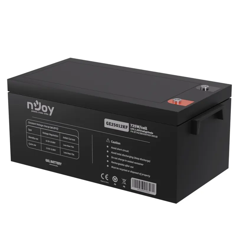 Акумуляторна батарея Njoy GE25012KF 12V 250AH (BTVGCBEOGHYKFCW01B) GEL Акумуляторна батарея Njoy GE25012KF 12V 250AH (BTVGCBEOGHYKFCW01B) GEL