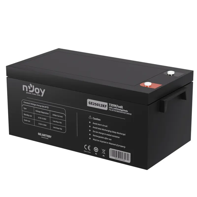 Акумуляторна батарея Njoy GE25012KF 12V 250AH (BTVGCBEOGHYKFCW01B) GEL Акумуляторна батарея Njoy GE25012KF 12V 250AH (BTVGCBEOGHYKFCW01B) GEL