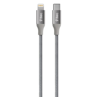 Кабель Ttec AlumiCable USB Type-C - Lightning (M/M), 1.5 м, Space Gray (2DK41UG)