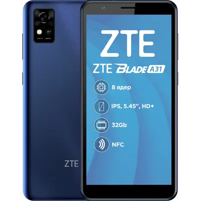 Смартфон ZTE Blade A31 2/32GB Dual Sim Blue