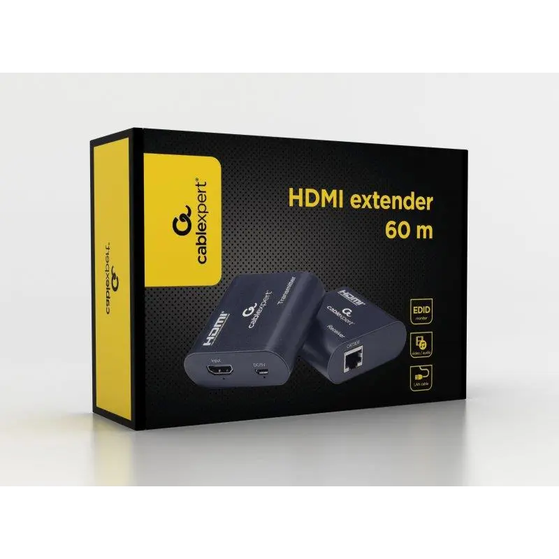 Подовжувач Cablexpert HDMI - RJ-45 (F/F), до 60 м, Black (DEX-HDMI-03) Подовжувач Cablexpert HDMI - RJ-45 (F/F), до 60 м, Black (DEX-HDMI-03)