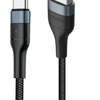 Кабель Foneng X51 Spiral Braided Cable USB - USB Type-C (M/M), 3 A, 1 м, Black (X51-CA-TC)