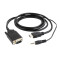 Кабель Cablexpert HDMI - VGA+3.5 мм V 1.4 (M/M), 1.8 м, чорний (A-HDMI-VGA-03-6) пакет