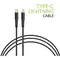 Кабель Intaleo CBFLEXTL1 USB Type-C - Lightning (M/M), 1.2 м, Black (1283126542459)