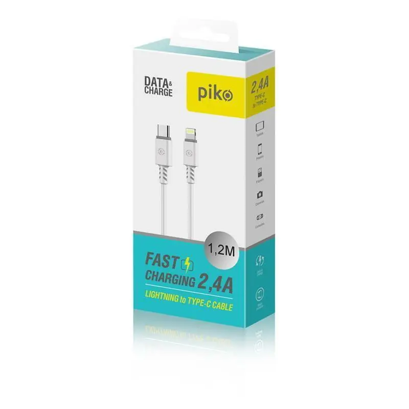 Кабель Piko CB-TT11 USB Type-C - Lightning (M/M), 1.2 м, White (1283126504037) Кабель Piko CB-TT11 USB Type-C - Lightning (M/M), 1.2 м, White (1283126504037)