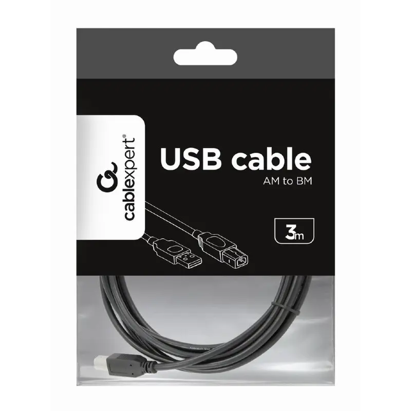 Кабель Cablexpert USB - USB Type-B V 2.0 (M/M), 3.0 м, чорний (CCP-USB2-AMBM-10) Кабель Cablexpert USB - USB Type-B V 2.0 (M/M), 3.0 м, чорний (CCP-USB2-AMBM-10)