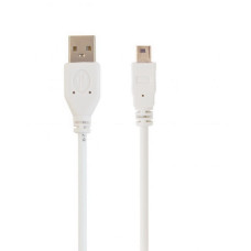 Кабель Gembird USB - miniUSB V 2.0 (M/M), 1.8 м, білий (CC-USB2-AM5P-6)