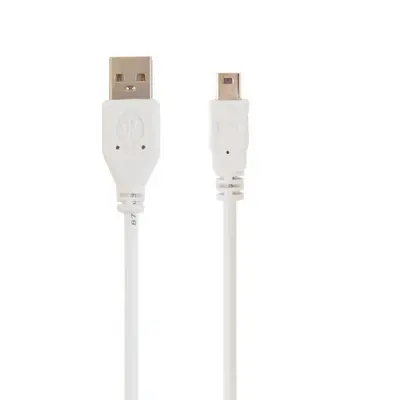 Кабель Gembird USB - miniUSB V 2.0 (M/M), 1.8 м, білий (CC-USB2-AM5P-6) Кабель Gembird USB - miniUSB V 2.0 (M/M), 1.8 м, білий (CC-USB2-AM5P-6)