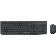 Комплект (клавіатура, мишка) бездротовий Logitech MK235 ENG/UKR Grey USB (920-007931)