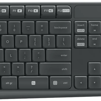 Комплект (клавіатура, мишка) бездротовий Logitech MK235 ENG/UKR Grey USB (920-007931)
