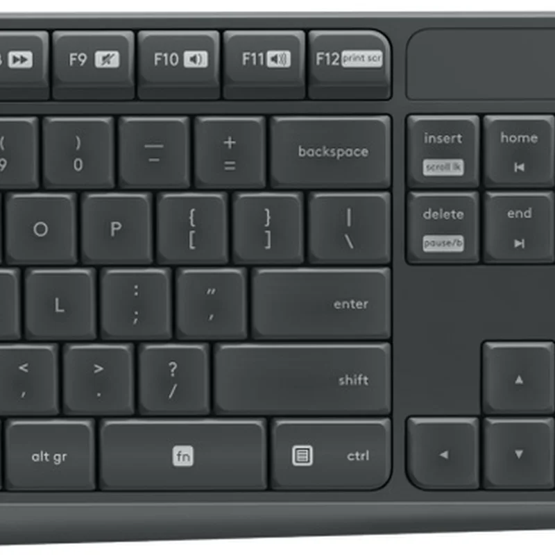 Комплект (клавіатура, мишка) бездротовий Logitech MK235 ENG/UKR Grey USB (920-007931)