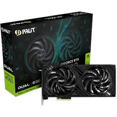 Відеокарта GF RTX 4060 8GB GDDR6 Dual Palit (NE64060019P1-1070D)