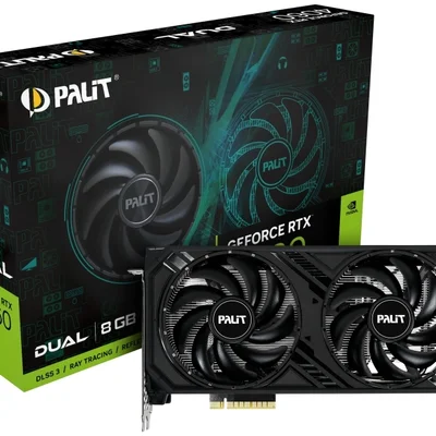 Відеокарта GF RTX 4060 8GB GDDR6 Dual Palit (NE64060019P1-1070D)