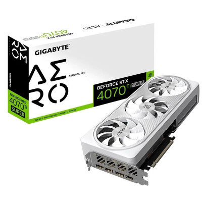 Відеокарта GF RTX 4070 Ti Super 16GB GDDR6X Aero OC Gigabyte (GV-N407TSAERO OC-16GD)