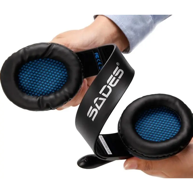 Гарнітура Sades SA-701 Black/Blue (sa701blj) Гарнітура Sades SA-701 Black/Blue (sa701blj)