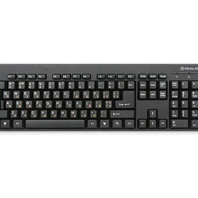 Клавіатура REAL-EL Standard 502 Ukr Black