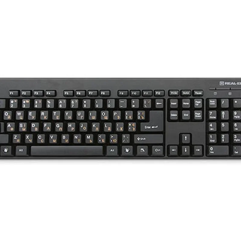 Клавіатура REAL-EL Standard 502 Ukr Black