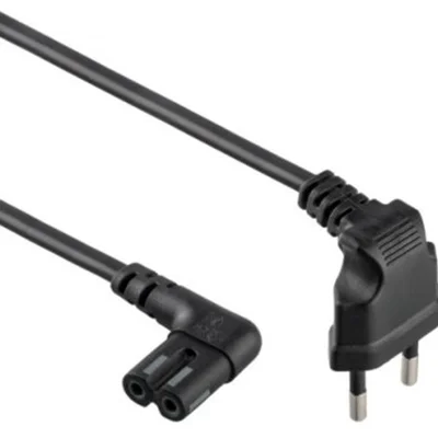 Кабель живлення Cablexpert (PC-184L) CEE7/16-C7, кутовий, 1 м, чорний