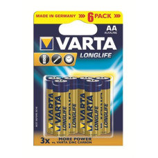 Батарейка Varta Longlife AA/LR06 BL 6шт