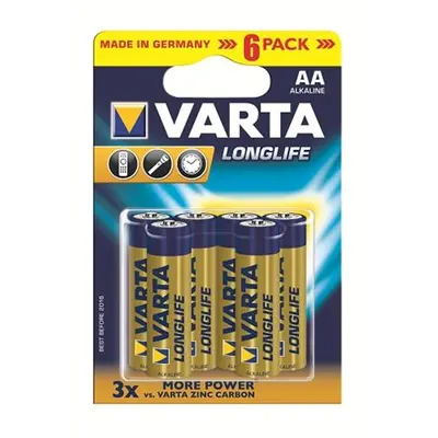 Батарейка Varta Longlife AA/LR06 BL 6шт