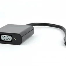 Адаптер Cablexpert USB Type-C - VGA (M/F), 0.15 м, чорний (AB-CM-VGAF-01)